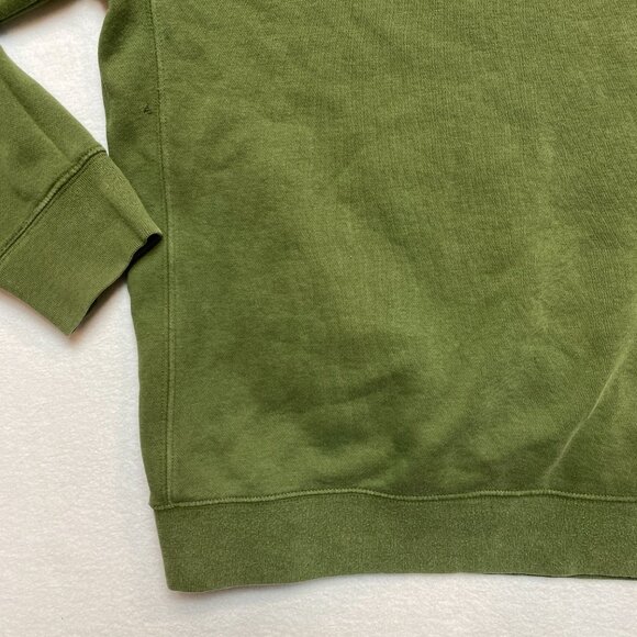 VintageN ike Sweatshirt Men's S Army Green Swoosh Pullover Crewneck Y2K - Picture 5 of 13